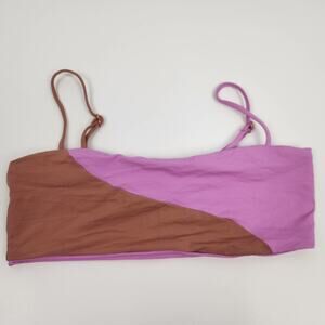 L*Space Ari Bikini Top in Pink Brown Size XL NWT
